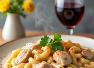 Aprenda com O Cheffe Receita de Macarrão Cremoso de Forno com Frango e Requeijão