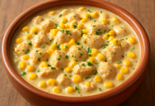 Aprenda com O Cheffe a fazer Frango cremoso com milho